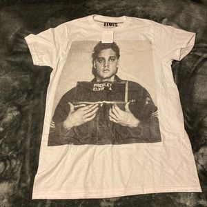 NWT Urban Outfitters UO Elvis Mugshot Tee Shirt Top T-Shirt SZ S